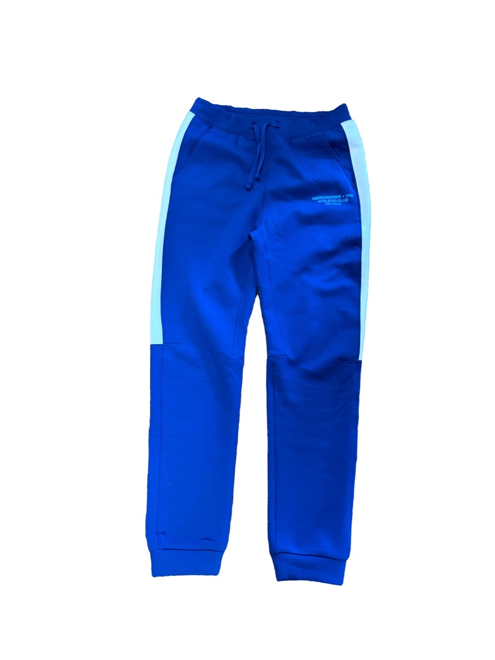 Abercrombie Kids Royal Blue Joggers with White Side Panels Youth 13/14